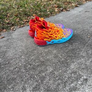 Puma Kids Sneakers - Red, Orange, Blue MB.04 Phoenix Basketball Shoe Lámelo Ball